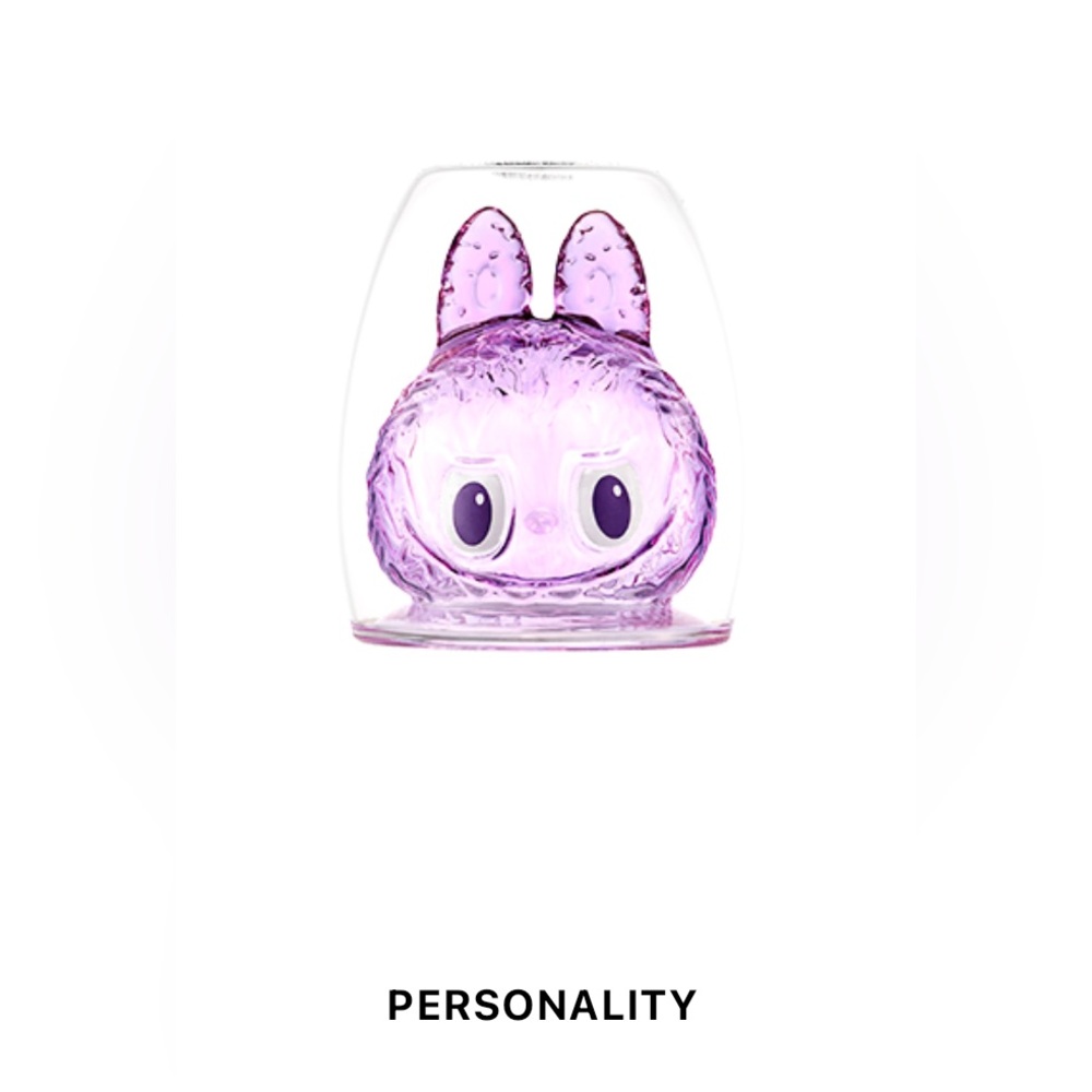 NIB/NWT - POP MART LABUBU THE MONSTERS CHEERS! Double-Walled Glass- PERSONALITY